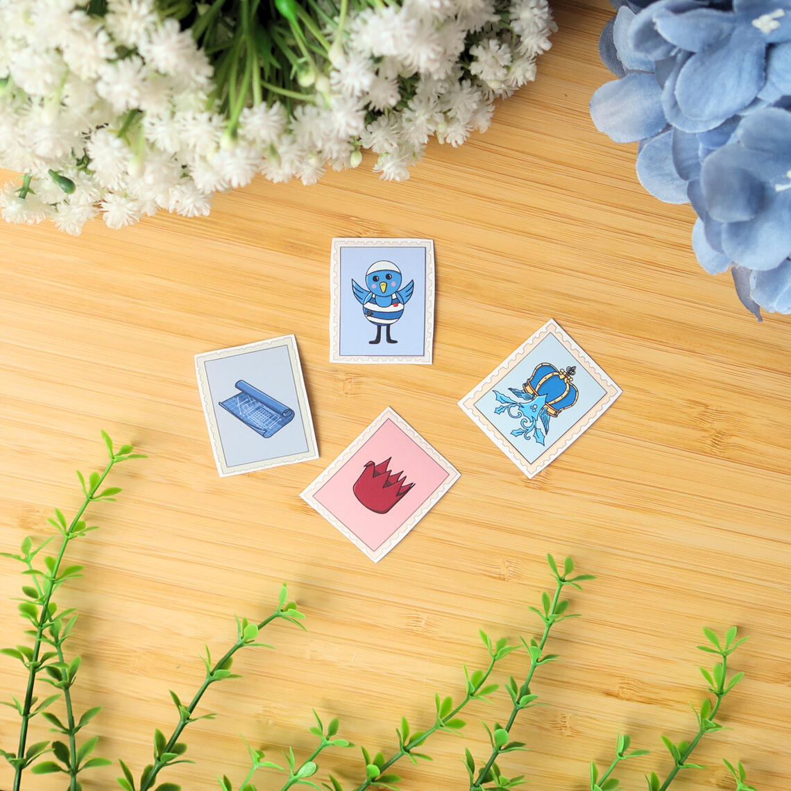 Blue Prince sticker pack 4 matte stickers 1000 HUF / 3 EUR