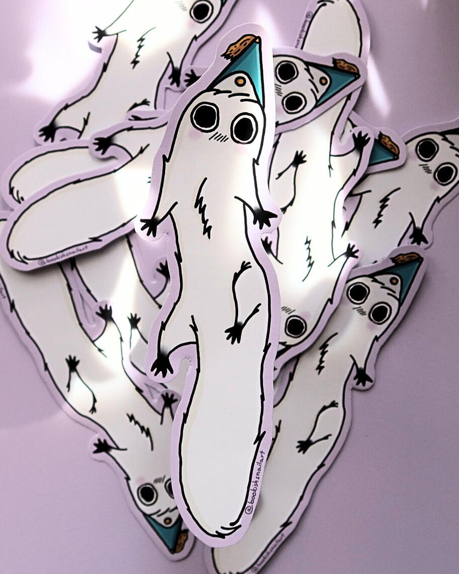 Purple Brushbuddy bookmark thick matte paper 1000 HUF / 3 EUR